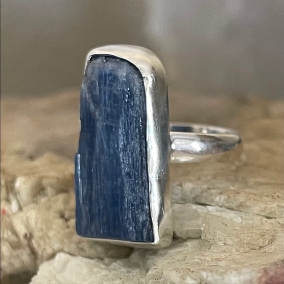 New 🌟 Kyanite Sterling Silver Ring - Picture 3 of 10